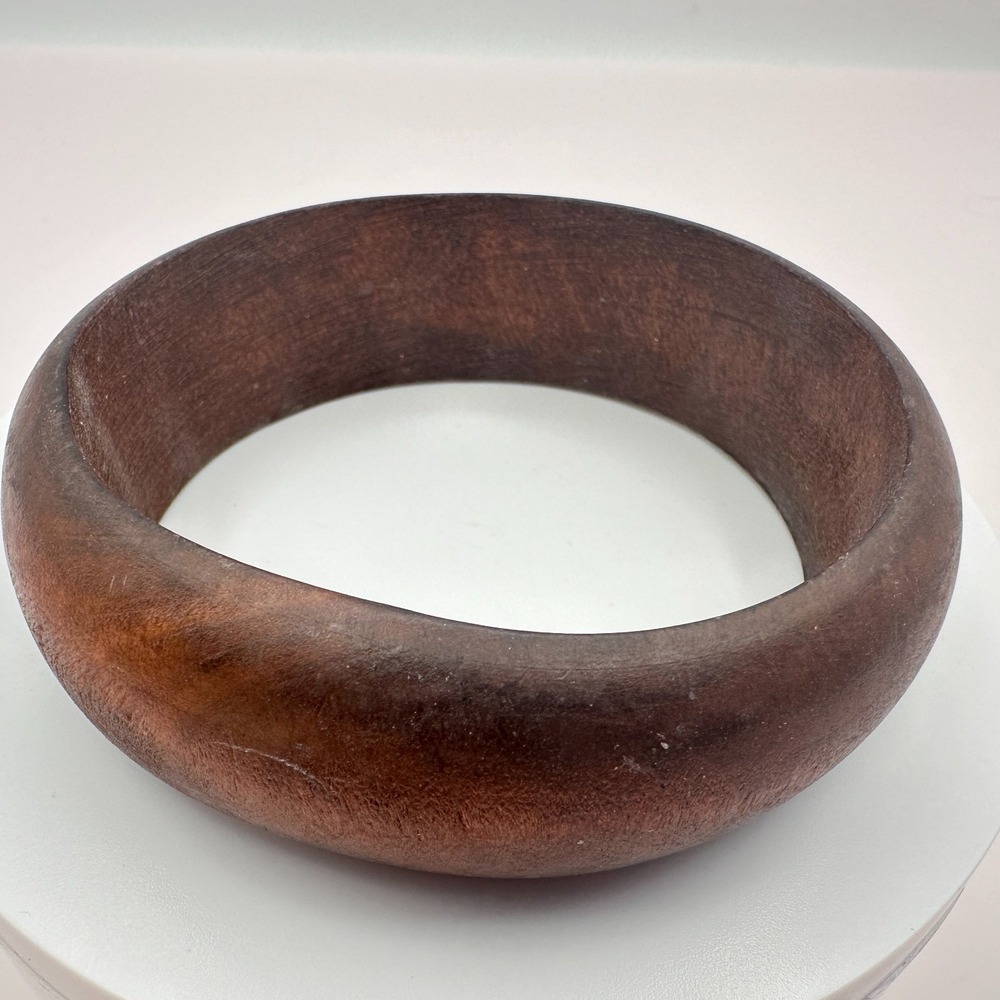 Vintage 90s Wooden Bracelet Boho Retro Women's Classic Fashion Jewelry
